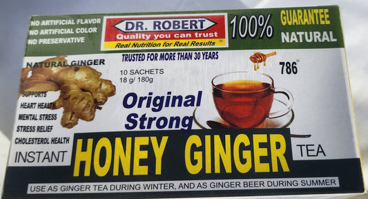 Dr. Robert Honey Ginger Tea. 10/18 g bags