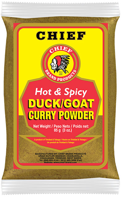 Chief Duck/Goat Curry Powder. Hot & Spicy 3oz