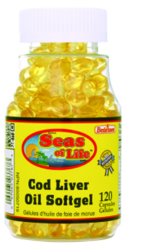 Seas of life Cod Liver Oil 120 Capsules